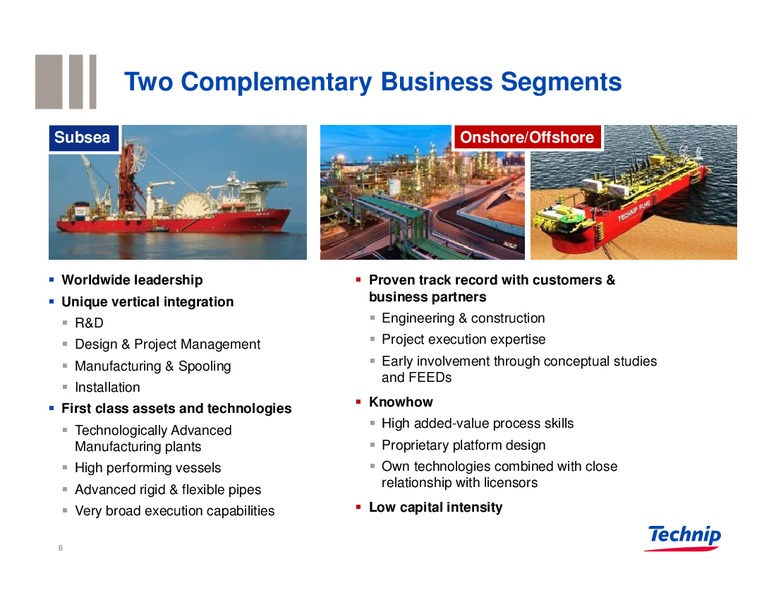 Investor Presentation – Technip – slide 5