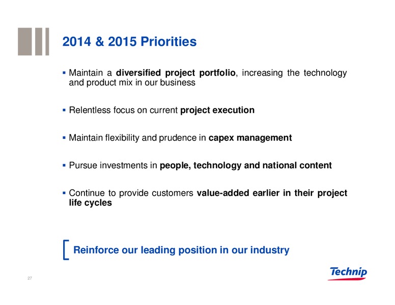 Investor Presentation – Technip – slide 26