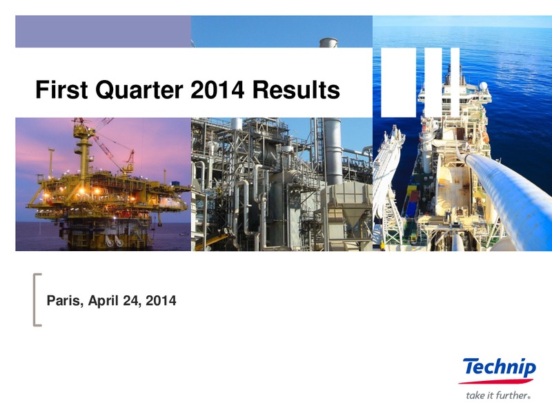 Q1 2014 RESULTS – Technip – slide 20