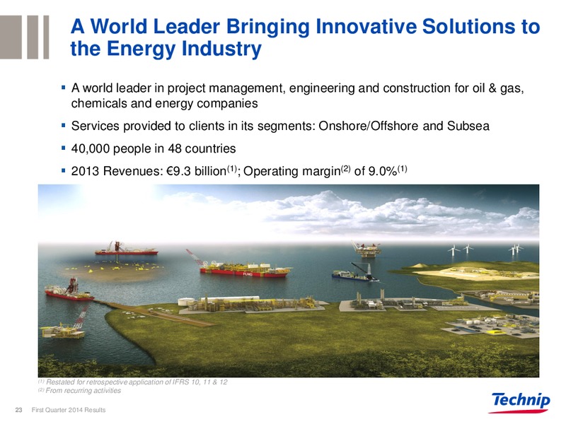 Q1 2014 RESULTS – Technip – slide 22