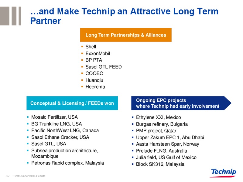 Q1 2014 RESULTS – Technip – slide 26