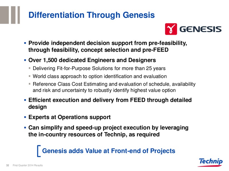 Q1 2014 RESULTS – Technip – slide 31