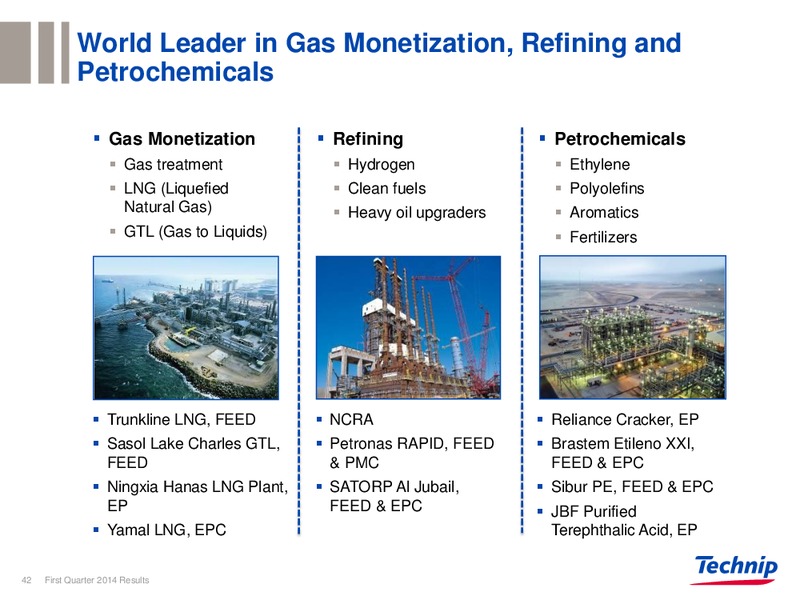 Q1 2014 RESULTS – Technip – slide 41