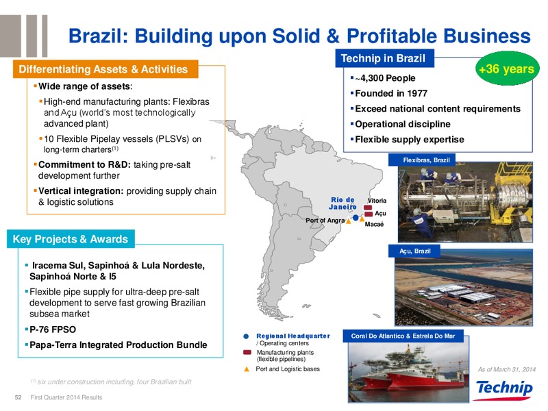 Q1 2014 RESULTS – Technip – slide 51