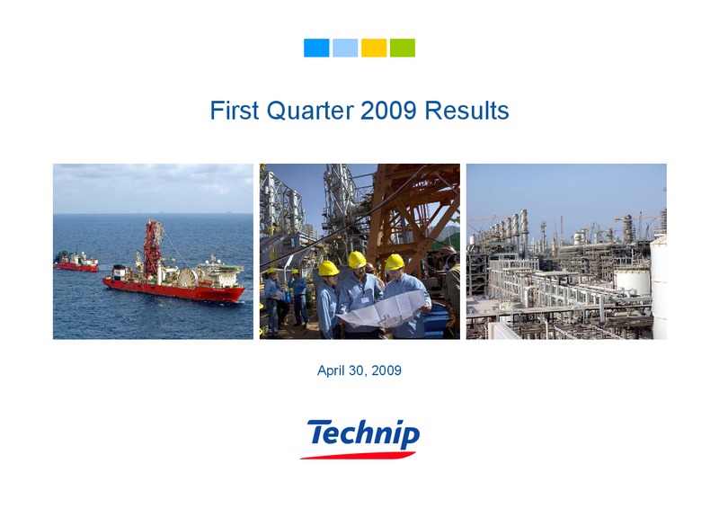 Q1 2009 RESULTS – Technip – slide 1