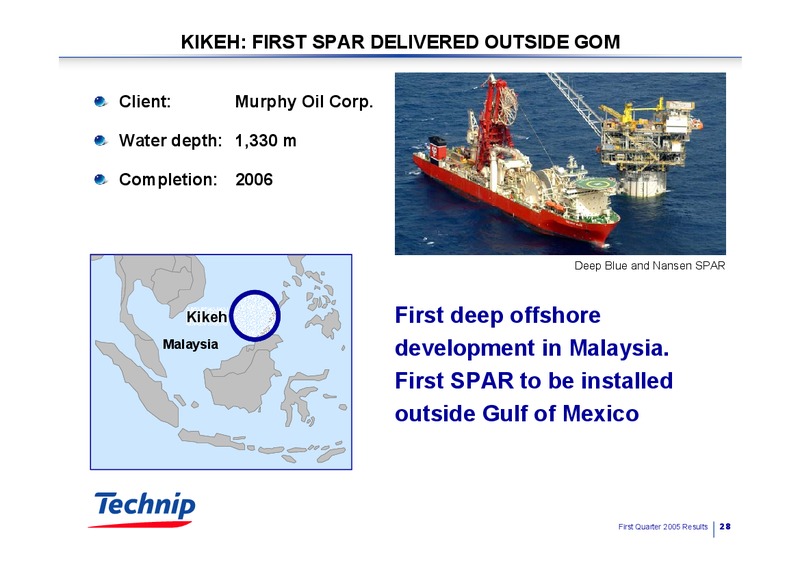 Q1 2005 RESULTS – Technip – slide 27
