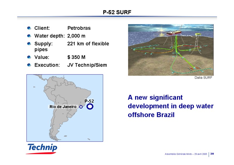 Q1 2005 RESULTS – Technip – slide 29