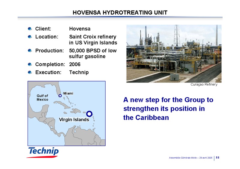 Q1 2005 RESULTS – Technip – slide 31