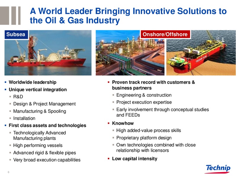 GOLDMAN SACHS EUROPEAN OIL SERVICES SYMPOSIUM – Technip – slide 5