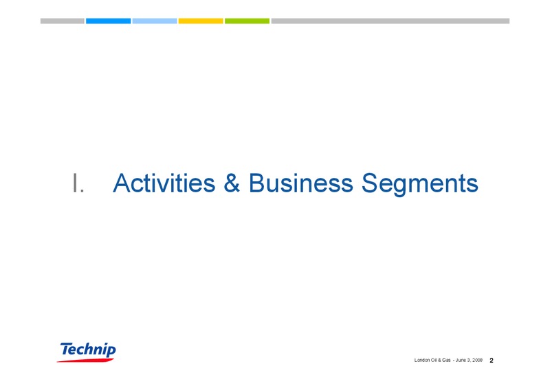 JUNE 2008 CREDIT SUISSE – Technip – slide 2