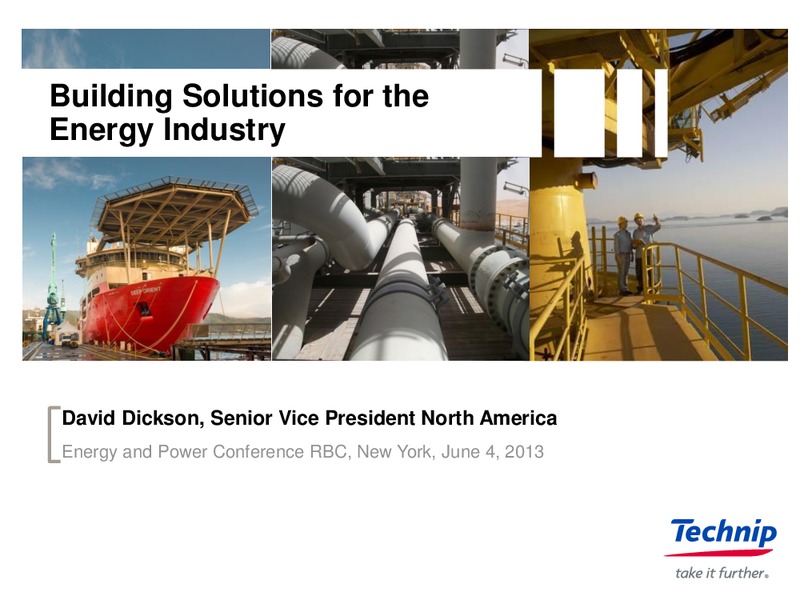 CORPORATE PRESENTATION – Technip – slide 1