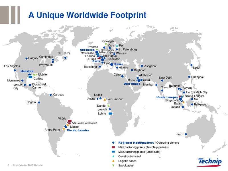 CORPORATE PRESENTATION – Technip – slide 4