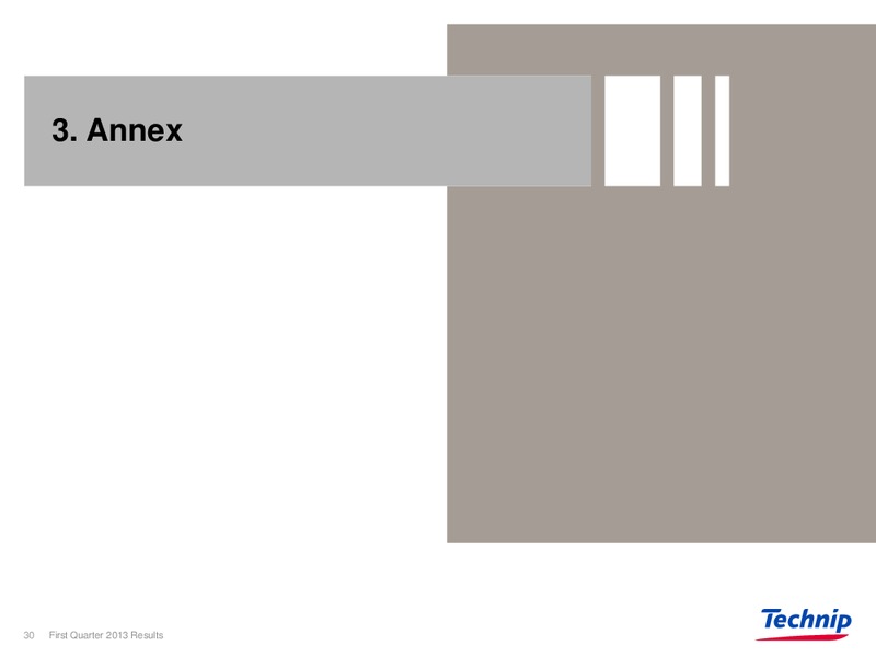 CORPORATE PRESENTATION – Technip – slide 29