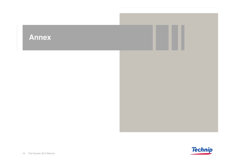 UBS REVERSE ROADSHOW – Technip – slide 15