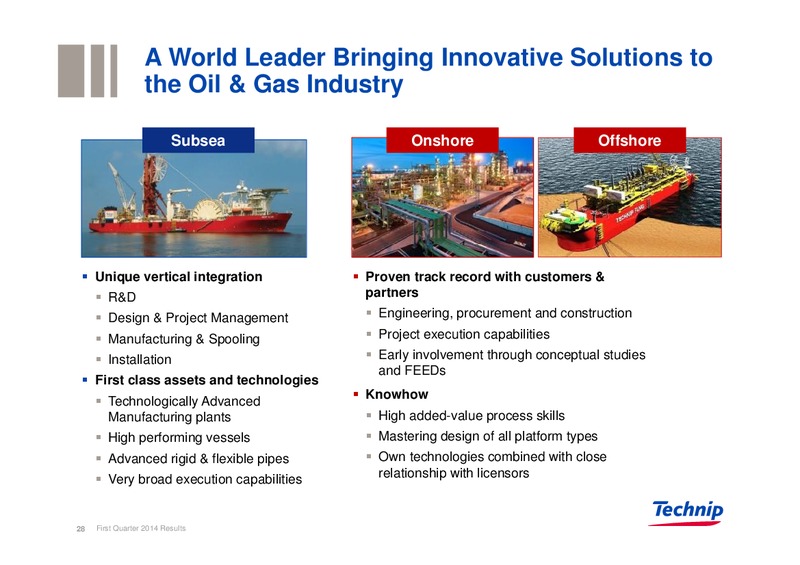 UBS REVERSE ROADSHOW – Technip – slide 27