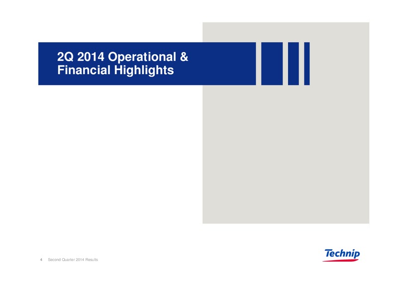 Q2 FULL YEAR 2014 RESULTS – Technip – slide 3