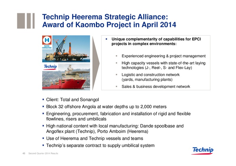 Q2 FULL YEAR 2014 RESULTS – Technip – slide 42