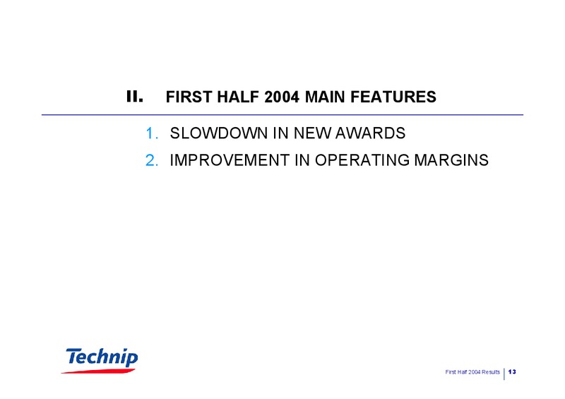 Q2 2014 RESULTS – Technip – slide 13