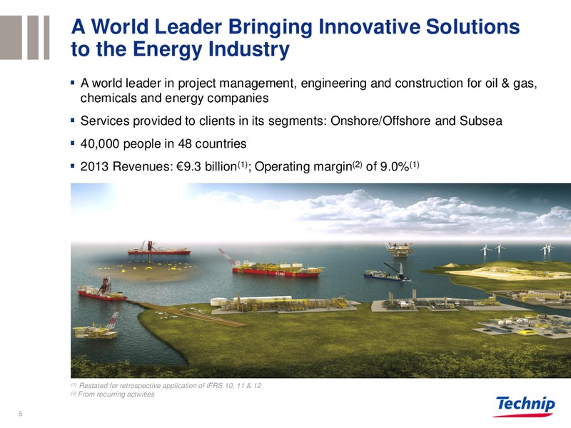BARCLAYS CONFERENCE – Technip – slide 4