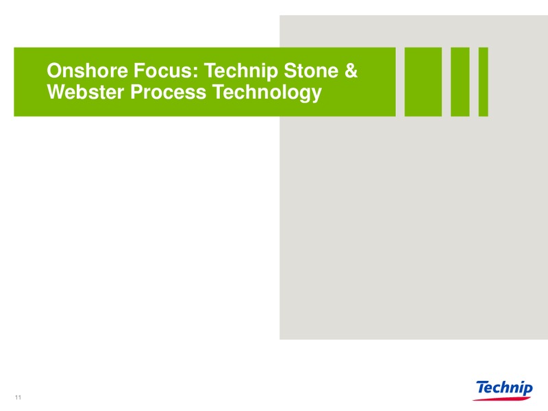 BARCLAYS CONFERENCE – Technip – slide 10