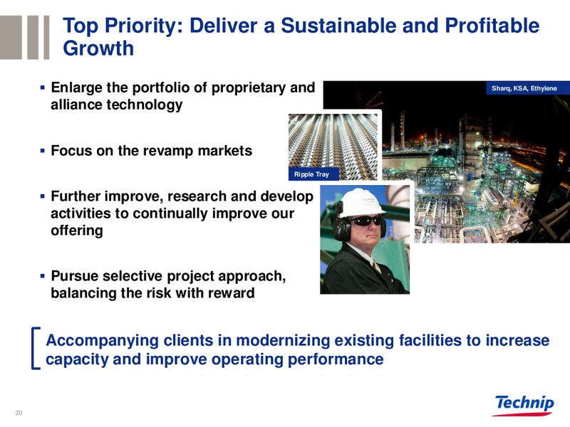 BARCLAYS CONFERENCE – Technip – slide 19