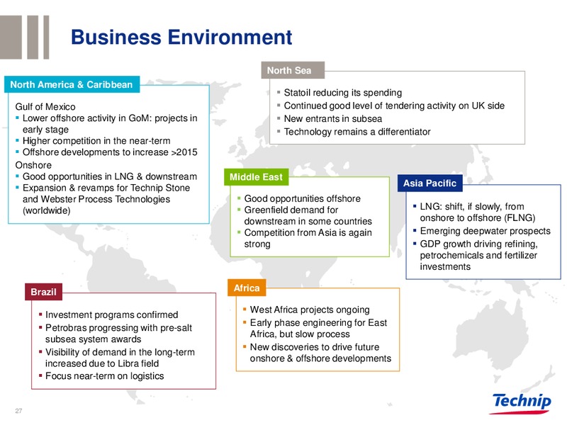 BARCLAYS CONFERENCE – Technip – slide 26