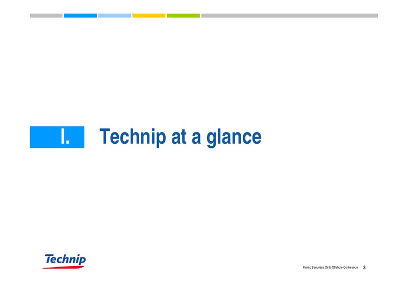 PARETO SECURITIES OIL & OFFSHORE CONFERENCE – Technip – slide 3