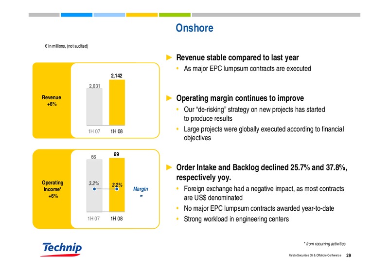 PARETO SECURITIES OIL & OFFSHORE CONFERENCE – Technip – slide 28