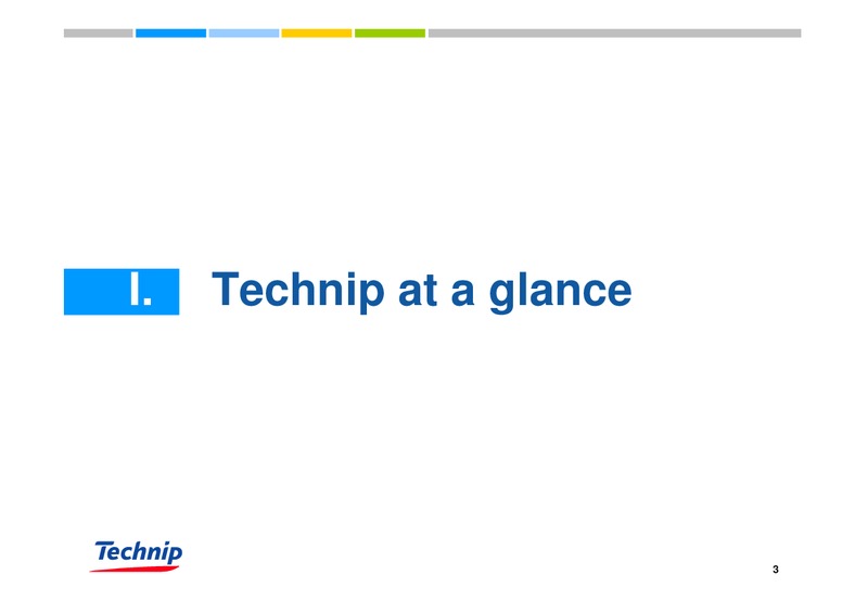 DEUTSCHE BANK OIL & GAS CONFERENCE – Technip – slide 3