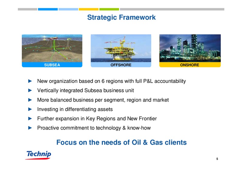 DEUTSCHE BANK OIL & GAS CONFERENCE – Technip – slide 5