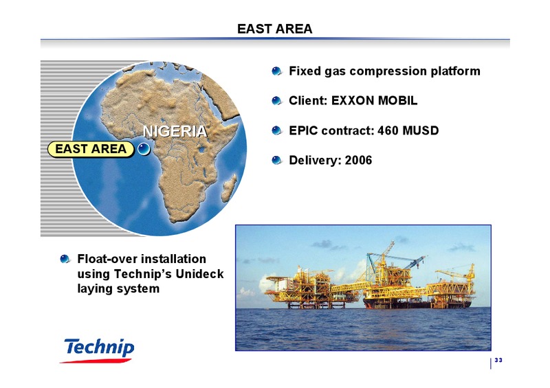 Q3 2003 RESULTS – Technip – slide 32