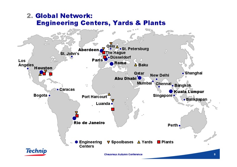 CHEUVREUX AUTUMN CONFERENCE – Technip – slide 5