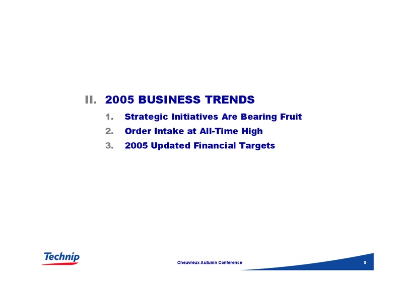 CHEUVREUX AUTUMN CONFERENCE – Technip – slide 9
