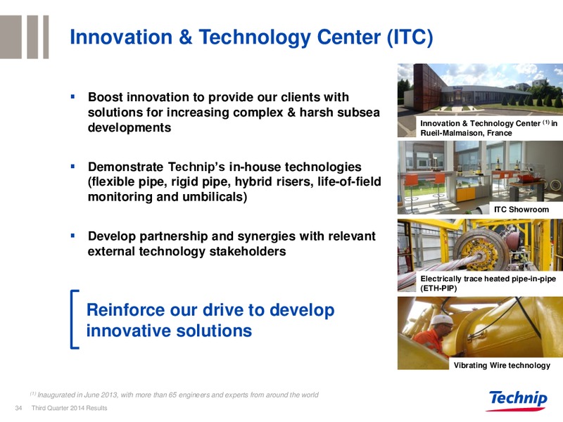Q3 2014 RESULTS – Technip – slide 33