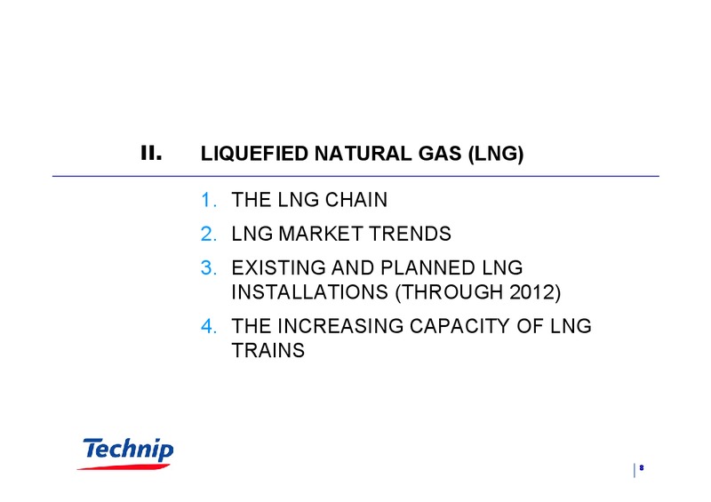 DECEMBER 2004 CORPORATE PRESENTATION – Technip – slide 8