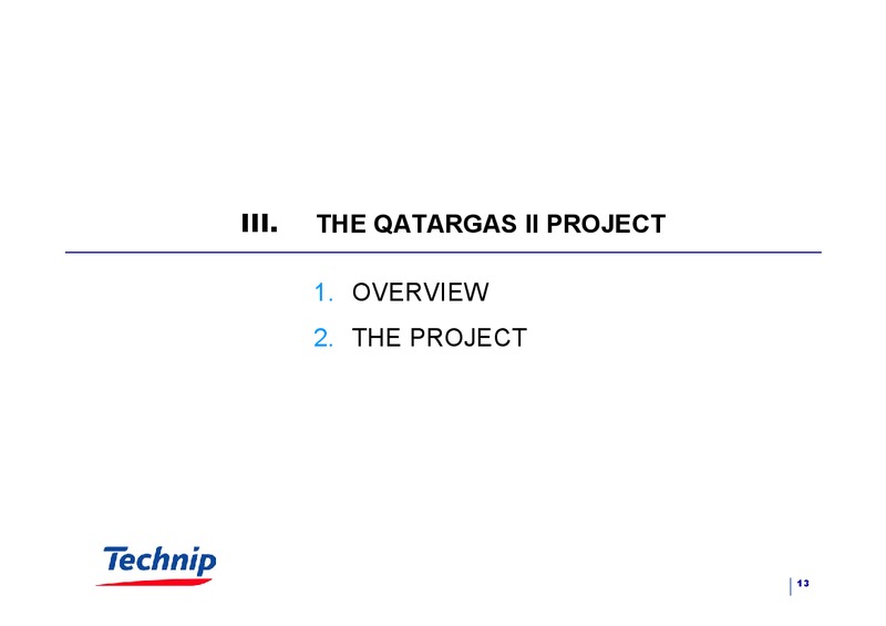DECEMBER 2004 CORPORATE PRESENTATION – Technip – slide 13