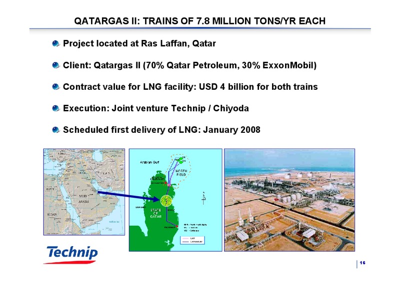 DECEMBER 2004 CORPORATE PRESENTATION – Technip – slide 16