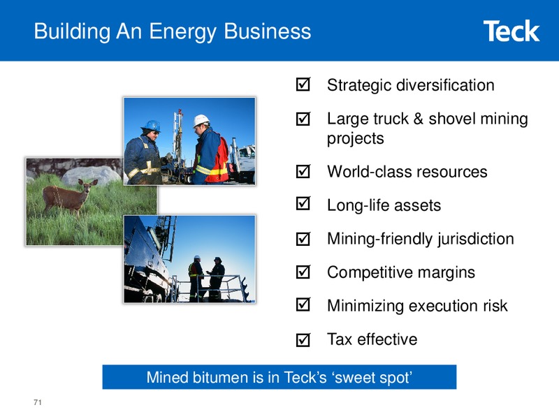 2015 Whistler Institutional Investor Conference – Teck Resources Limited – slide 69