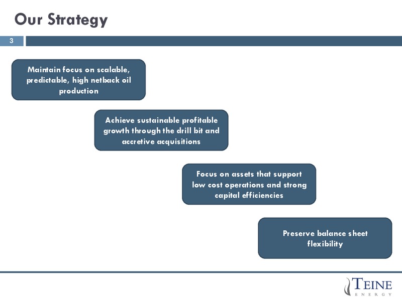 Corporate Presentation – Teine Energy – slide 3