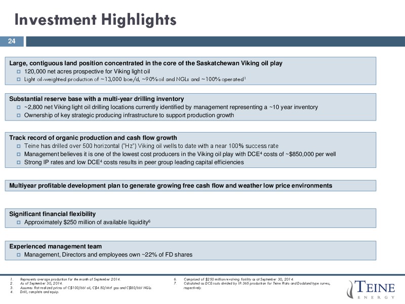 Corporate Presentation – Teine Energy – slide 22