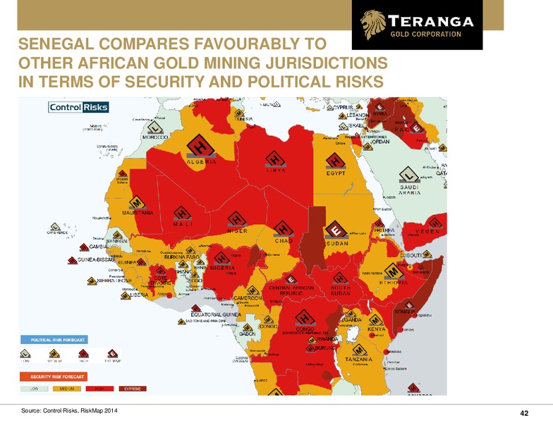 INVESTOR PRESENTATION – Teranga Gold Corporation – slide 41