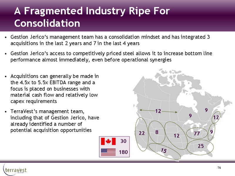 Investor Presentation – Terravest Capital Inc. – slide 15