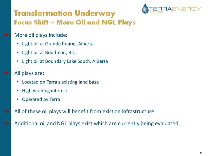 Investor Presentation – Terra Energy Corp. – slide 16