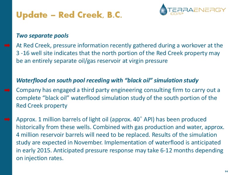 Investor Presentation – Terra Energy Corp. – slide 13