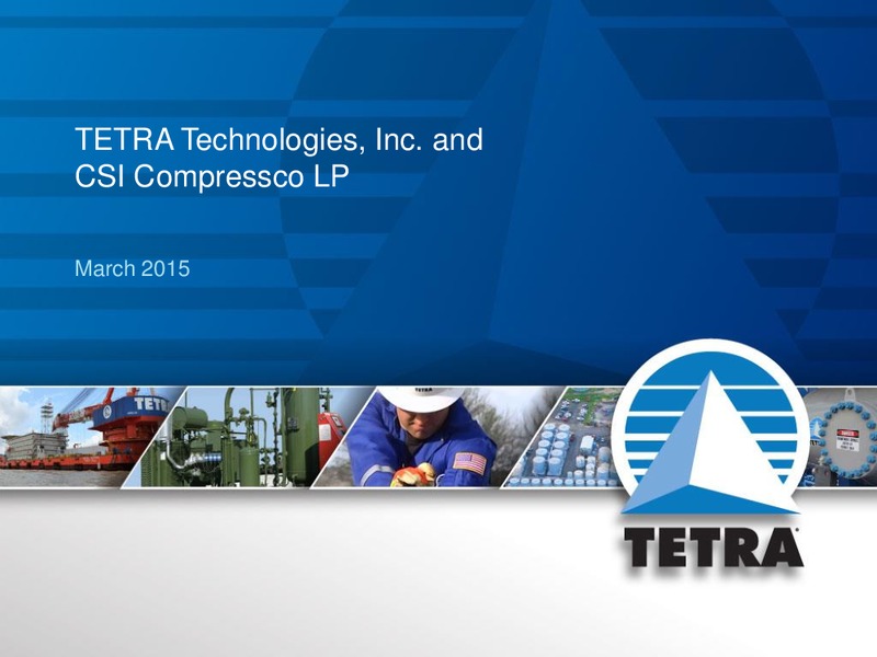 HOWARD WEIL INVESTOR PRESENTATION – Tetra Technologies Inc. – slide 25