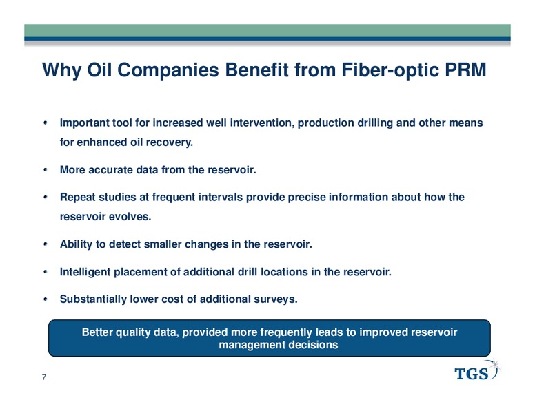 ACQUISITION OF STINGRAY GEOPHYSICAL LIMITED – TGS – slide 7
