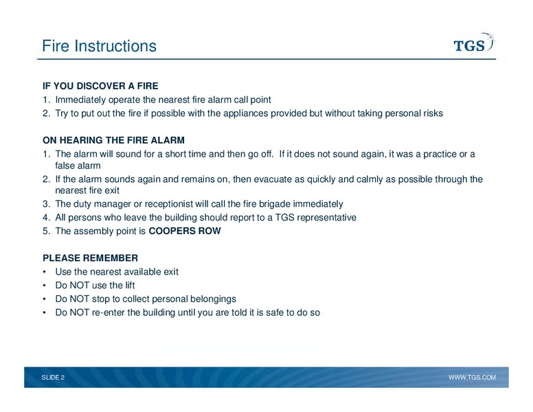 Capital Markets Day – TGS – slide 2