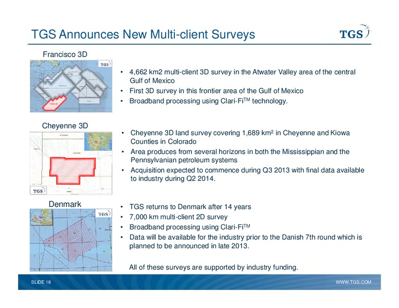 Capital Markets Day – TGS – slide 18