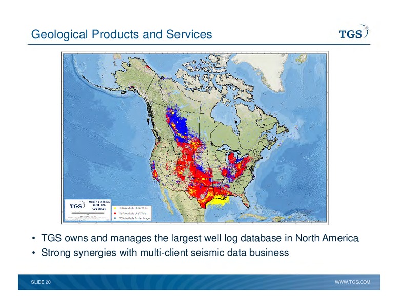 Capital Markets Day – TGS – slide 20