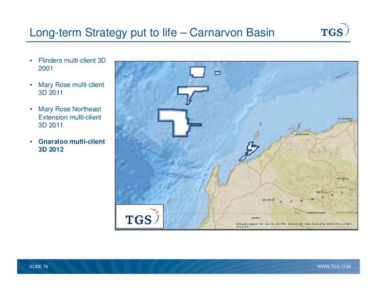 Capital Markets Day – TGS – slide 76